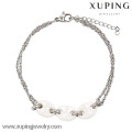 74418-xuping vietnã moda jóias cor prata encantos de cerâmica para pulseiras de charme